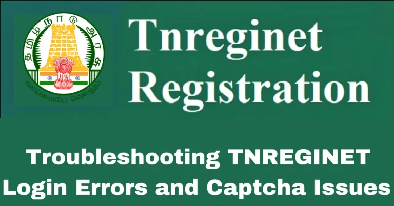 Troubleshooting TNREGINET Login Errors and Captcha Issues