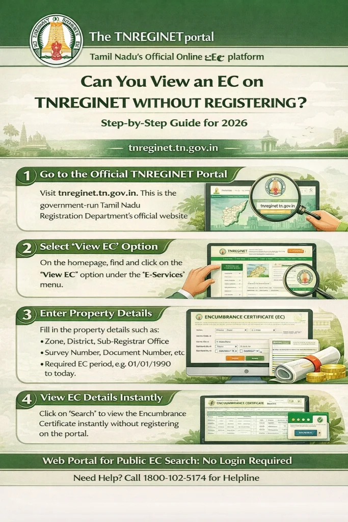 How to View EC Without Registration on TNREGINET