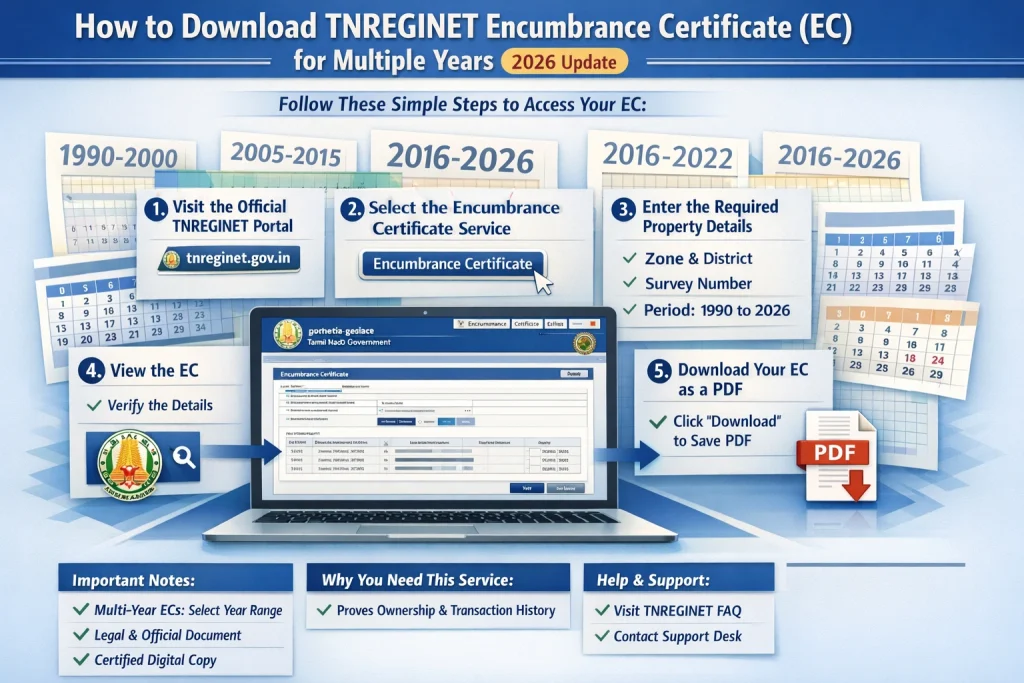 Step-by-Step Process to Download EC for Multiple Years