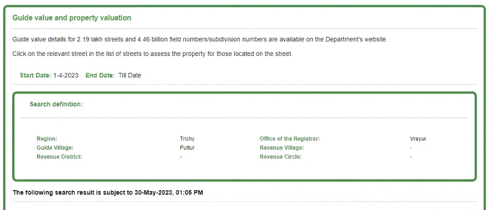 How to Check the Updated Guideline Value
