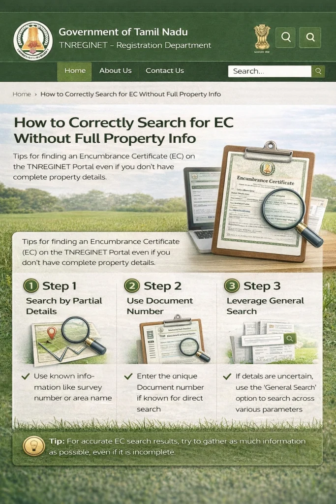 How to Search for EC with Limited Property Details