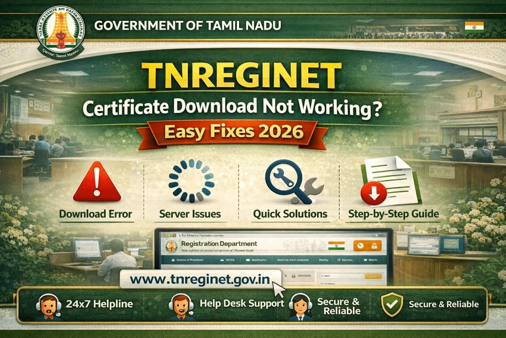 How to fix TNREGINET certificate download problems