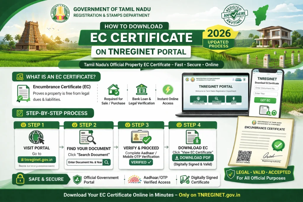 How to download EC certificate on TNREGINET