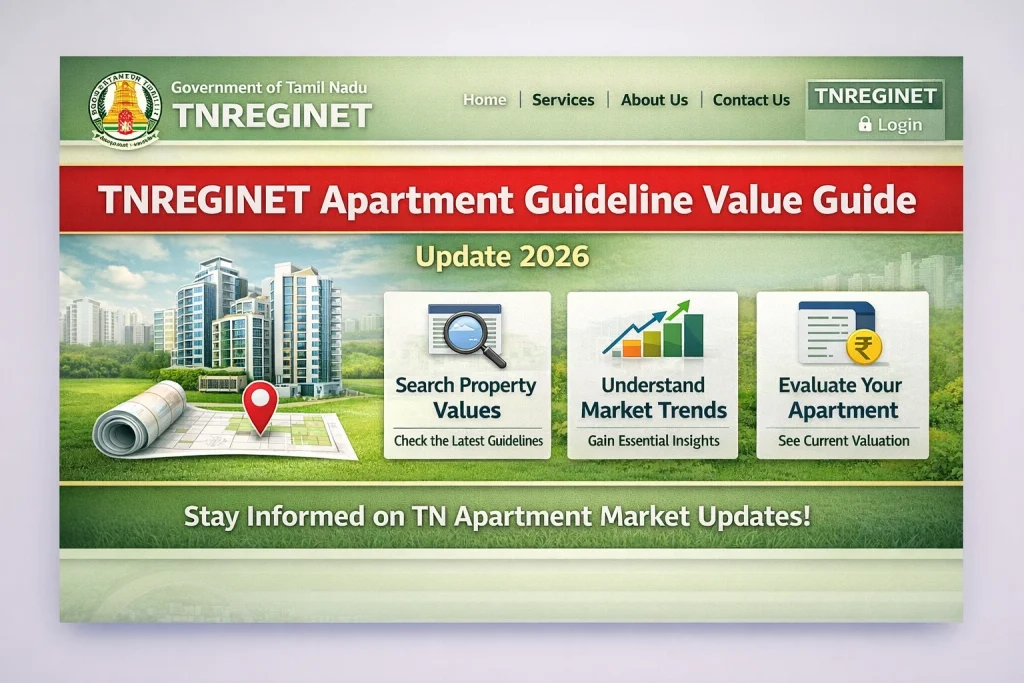 How to check apartment value on TNREGINET