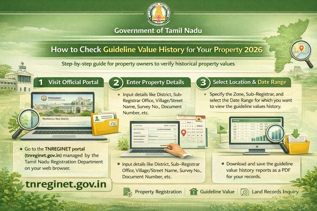 Steps to Check Guideline Value History for Your Property