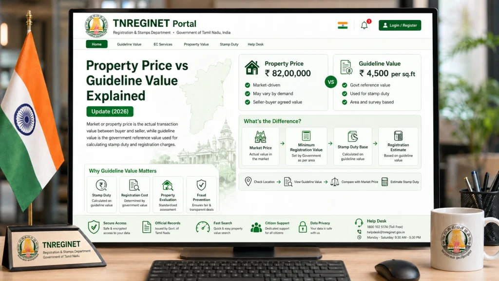 Key Differences Between Property Price and Guideline Value