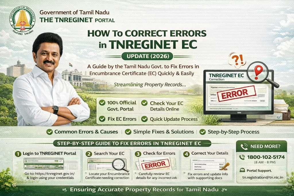Step-by-step: how to correct errors in TNREGINET EC