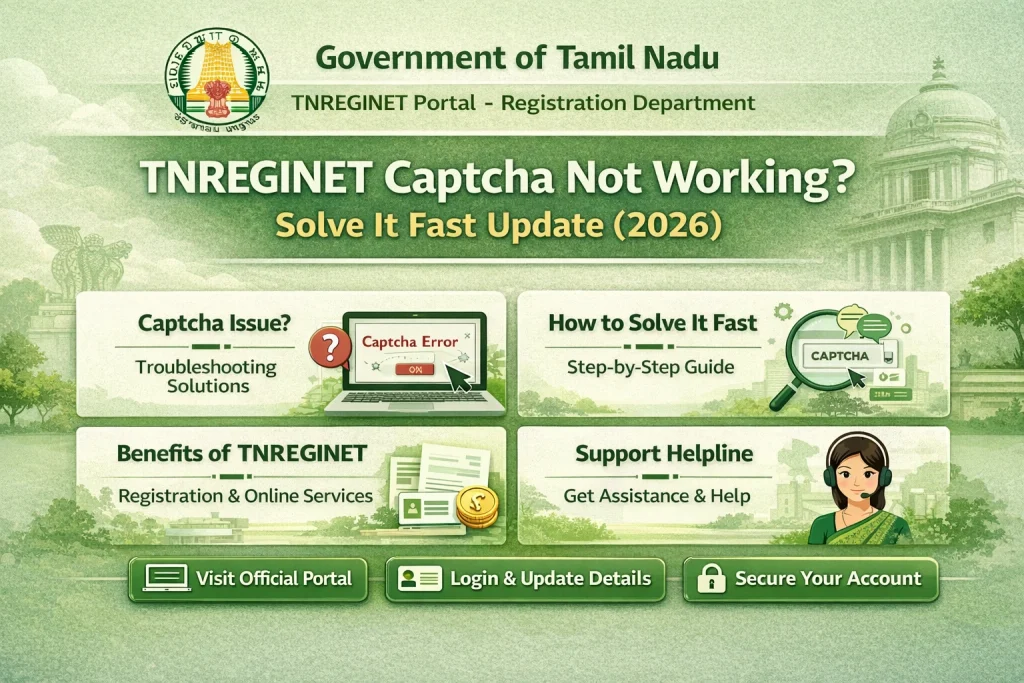 Contact official TNREGINET support if it still fails