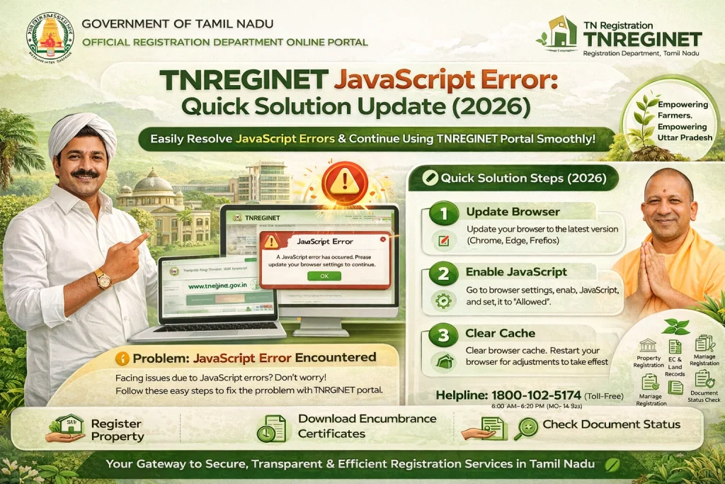 Contact support if the warning stays even after JavaScript is on