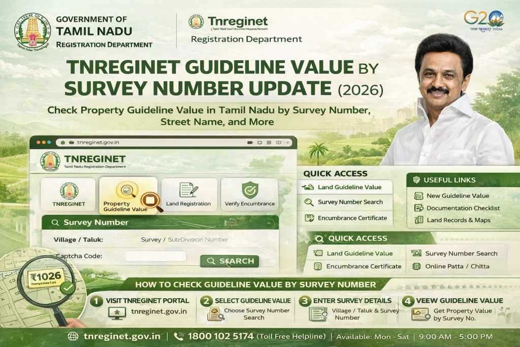 How to check TNREGINET guideline value by survey number