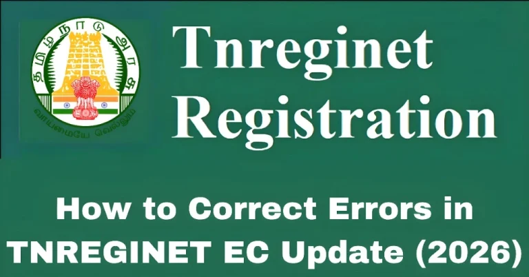 How to Correct Errors in TNREGINET EC Update (2026)