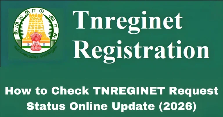 How to Check TNREGINET Request Status Online Update (2026)