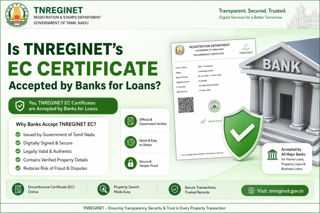 How to Download TNREGINET EC for Bank Submission