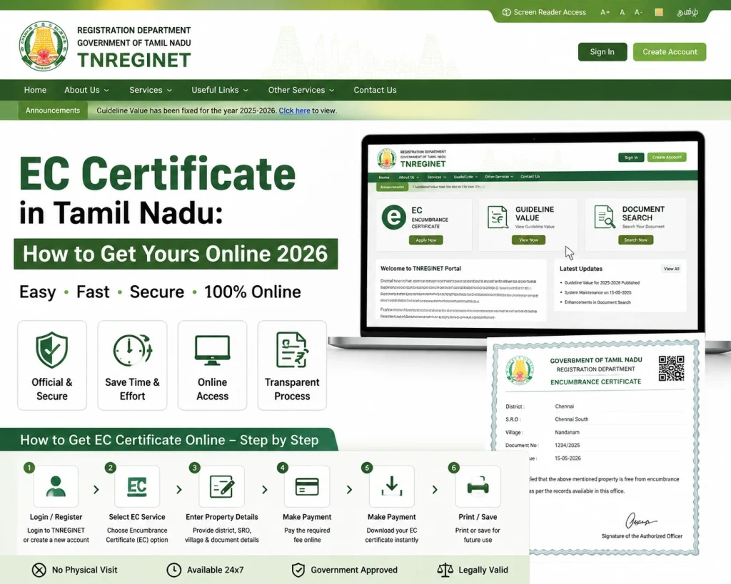 Step by Step Get EC Certificate in Tamil Nadu 