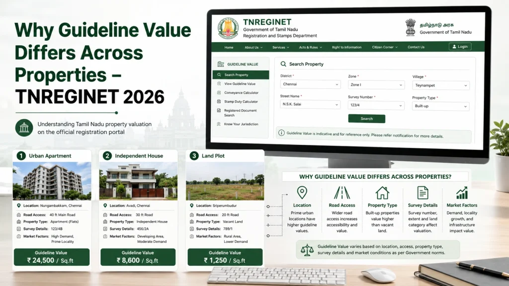 Why Guideline Value Differs Across Properties