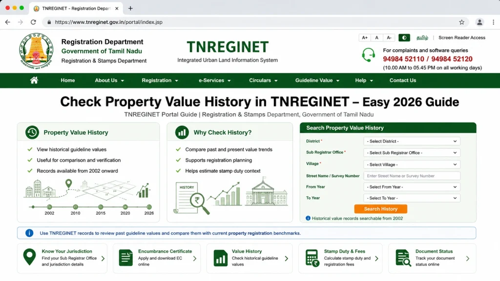 Step‑by‑Step: How to Check Property Value History on TNREGINET