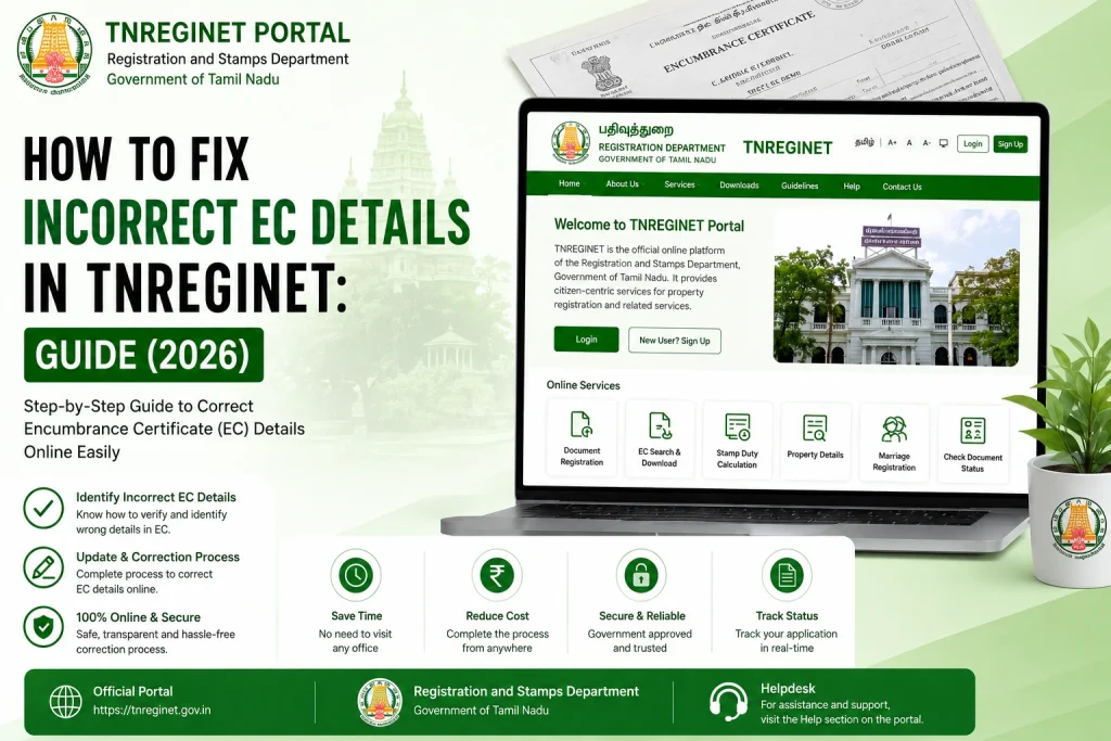 Step by Step Fix Incorrect EC Details in TNREGINET