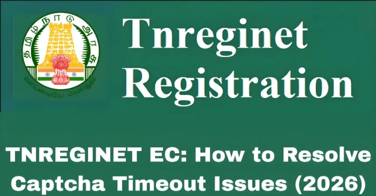 TNREGINET EC: How to Resolve Captcha Timeout Issues (2026)