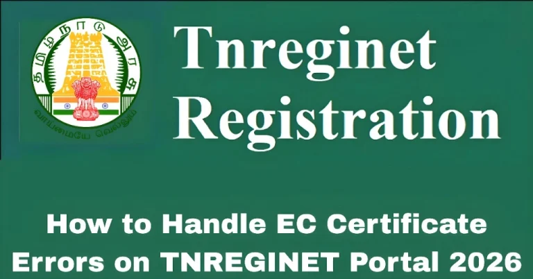 How to Handle EC Certificate Errors on TNREGINET Portal 2026