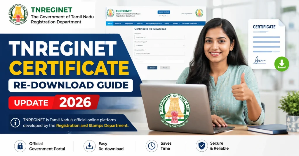 TNREGINET Certificate Re-download Guide Update 2026