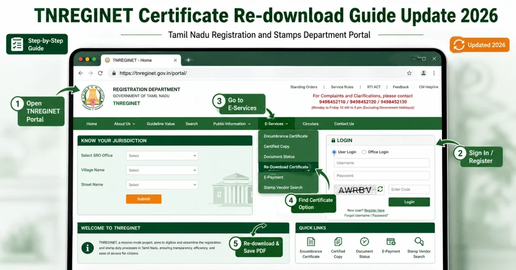 Step-by-Step Guide to Re-download TNREGINET Certificates