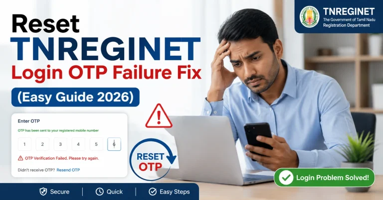 Reset TNREGINET Login OTP Failure Fix (Easy Guide 2026)