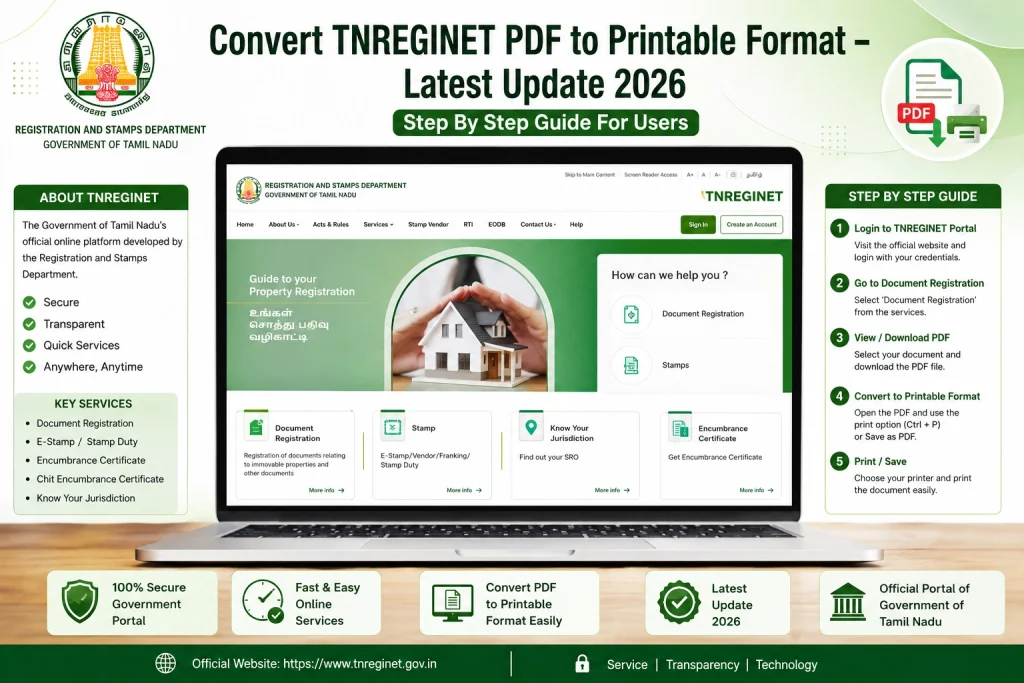 Step-by-Step Guide to Convert TNREGINET PDF to Printable Format