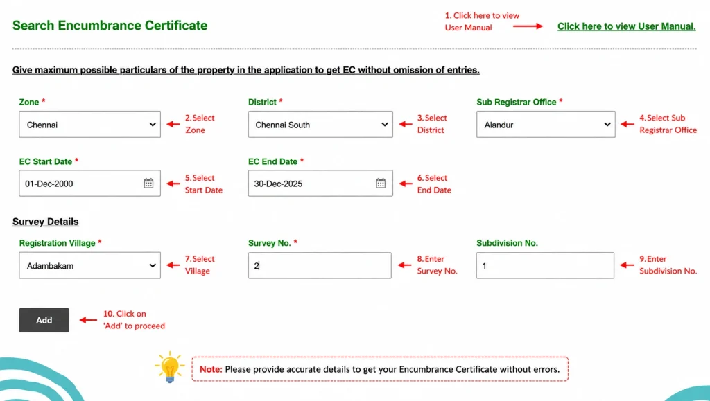 Step 10: Download EC from Request List