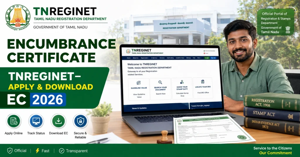 Encumbrance Certificate TNREGINET– Apply & Download EC 2026