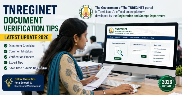 TNREGINET Document Verification Tips – Latest Update 2026
