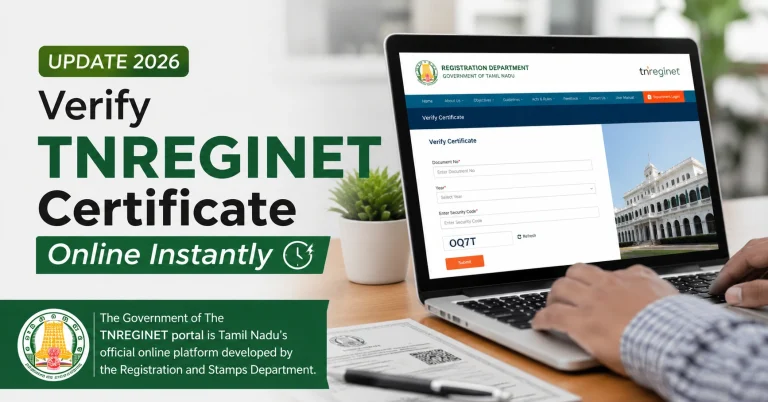 Verify TNREGINET Certificate Online Instantly (Update 2026)