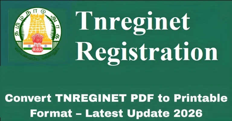 Convert TNREGINET PDF to Printable Format – Latest Update 2026