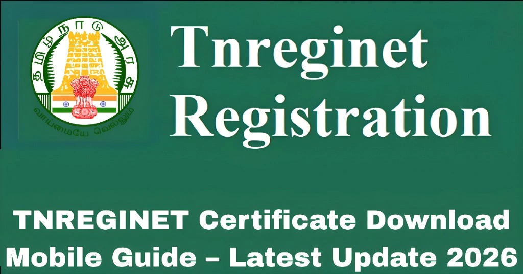 TNREGINET Certificate Download Mobile Guide – Latest Update 2026